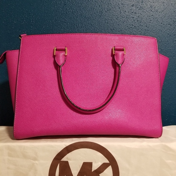 Michael Kors Selma Large Saffiano leather satchel - Picture 2 of 4